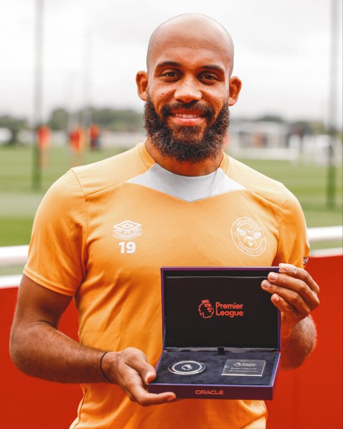 Cameroon Star Bryan Mbeumo Honoured for over 100 EPL Appearances