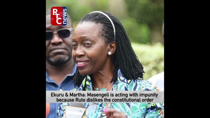 Ag. Police Ig Masengeli Is Acting With Impunity Because His Boss Ruto Dislikes Constitutional Order