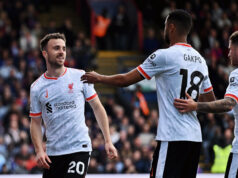 Liverpool’s Perfect Start Continues with Jota’s Goal Against Palace