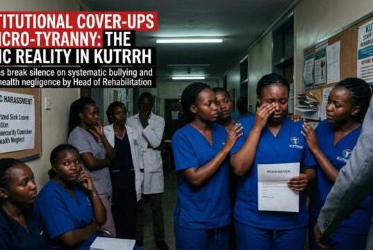 Institutional Cover-Ups, Micro-Tyranny, and Drained Clinicians: The Toxic Reality Inside KUTRRH’s Rehabilitation Department